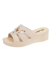 Summer Casual Wedge Sandals Heart-Shaped Rhinestone Decoration Vacation Style Slimming Comfortable Plus Size Outdoor Women's Shoes