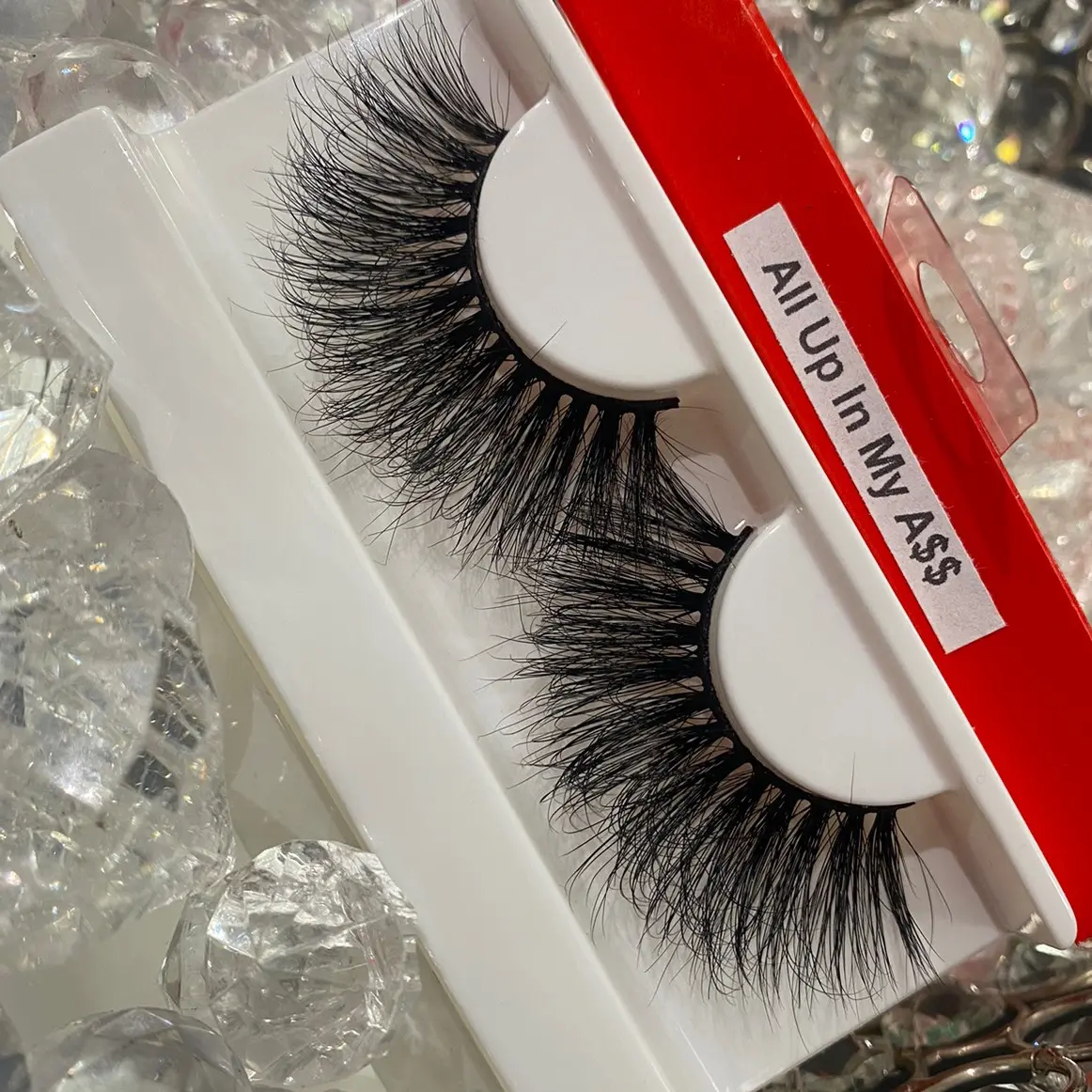 1 pair False Mink Strip Lashes