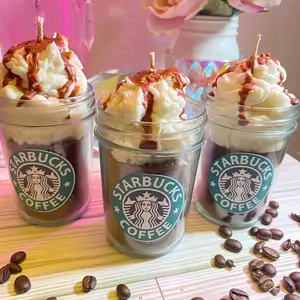 Chocolate Mocha Latte Inspired Soy Dessert Candle Decor Fall Candle Vintage Candlee