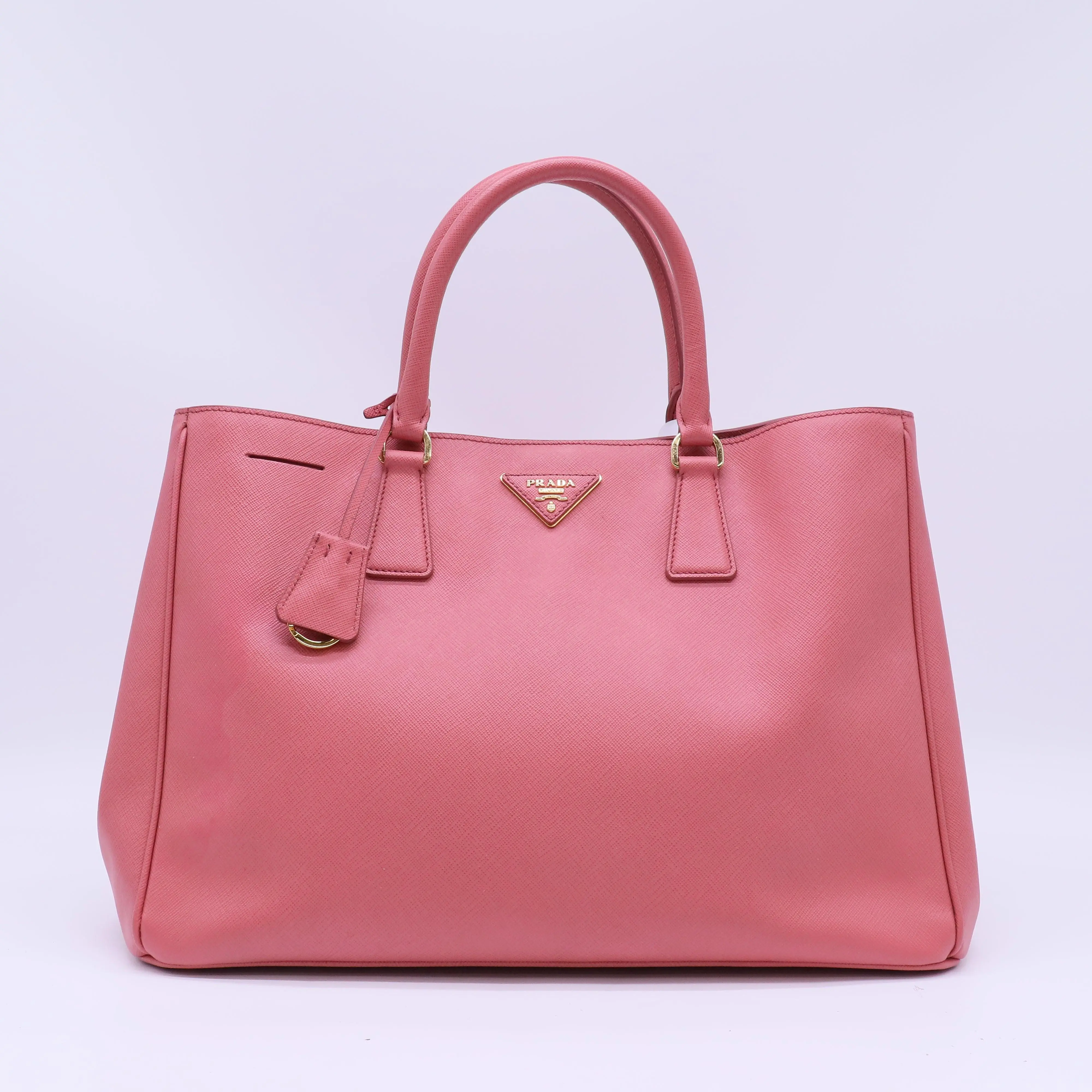 Pre-owned PRADA Leather Tote Bags Saffiano Lux Large Galleria Tote Bag B22626