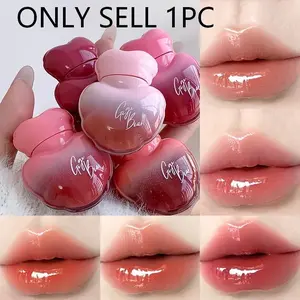 Gege bear love water light lip glaze mirror makeup color lip glaze Valentine's Day gift