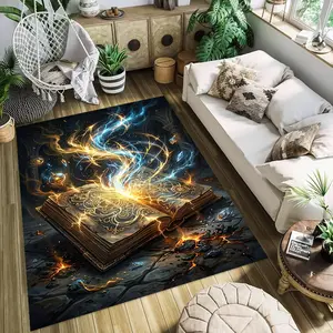 Ancient Magical Books Stylish and creative printed rugs, hallway/balcony rugs, bathroom/entrance doormats, home décor, living room/bedside rugs, Halloween/Christmas/birthday gifts, Decor