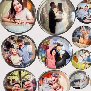 Custom 1.5 Inch Round Photo Cabochon Magnets – Choose Your Set Size (5–25)