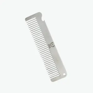Comb with Bottle Opener, Stainless Steel