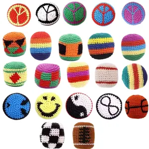 Funny Sandbag Toy – Soft Knitted Wool Yarn Footbag Bean Bag Toy ( Random 1pcs)