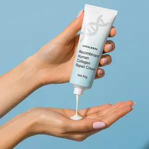 Organic Skincare Recombinant Human Collagen Repair Cream - 50g - Soothes Sensitive Skin, Reduces Dryness & Redness, Improves Wrinkles, Prevents Scars & Hyperpigmentation, Moisturizers Repairing Formula