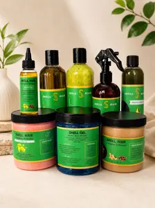Shell Hair Big Set of 8_Oil, Pomade, Hair bouster, serum, Gel, Hair Cream, Shampoo and Conditioner