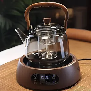 Electric Ceramic Tea Stove & Teapot Set All-in-One Brewing & Steaming Tea Maker for Home Use