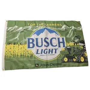 John Deere Buuuuusch Light Beer Flag - For The Farmers 3x5 Ft