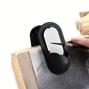 Pro Sketching Tool Set - Dual-Grit Pencil & Charcoal Sharpener for Graphite/Charcoal Detailing | Portable Aluminum Alloy Design with Non-Slip Grip, Artist-Grade Drawing Accessories (Studio & Outdoor Kit)