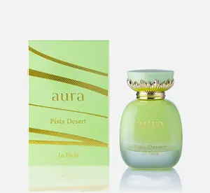 KHADLAJ Aura Pista EDP Perfume - Women's Sweet Nutty EDP Perfume Fragrance, Single Item, 3.4oz (100ml)