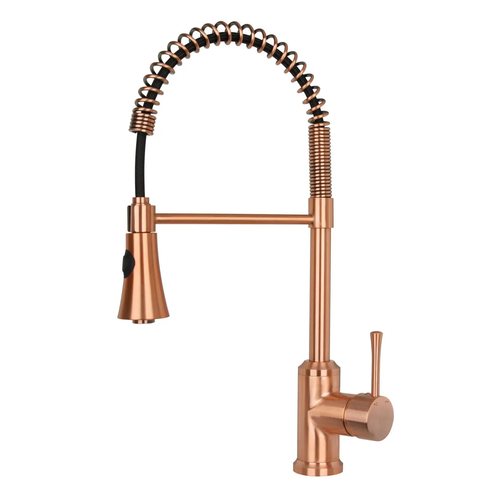 One-Handle Pre-Rinse Spring Copper Kitchen Faucet
