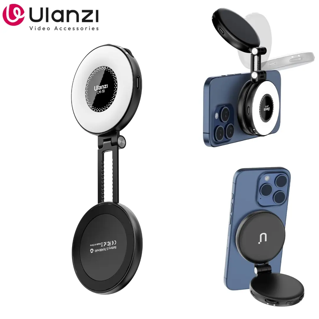 Ulanzi Magnetic Selfie Light LM19, LED Fill Light Compatible with Magsafe, LED Selfie Ring Light Ulanzi Magnetic Selfie Light LM19, LED Fill Light Compatible with Magsafe, LED Selfie Ring Light
