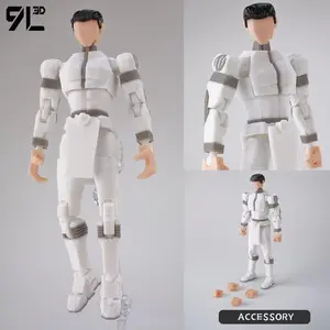 9L3D Printed Invincible Tech Jacker T13 Lucky13 Action Figure Dummy13 Motorcycle Multi-Jointed Collectible Model Toy Titan13