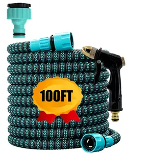1 Set, New Flexible And Expandable Irrigation Pipe, Magic Garden Retractable Hose With Spray Gun, High Pressure, Car Cleaning Tool, Plant Water System With Adjustable Control Valve Switch, Watering Nozzle, For Gardening And Lawn Use