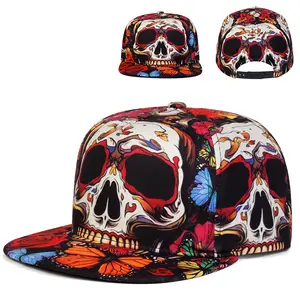 Skeleton pattern Baseball cap Fashion Outdoor vintage cap for men Casual cap for women