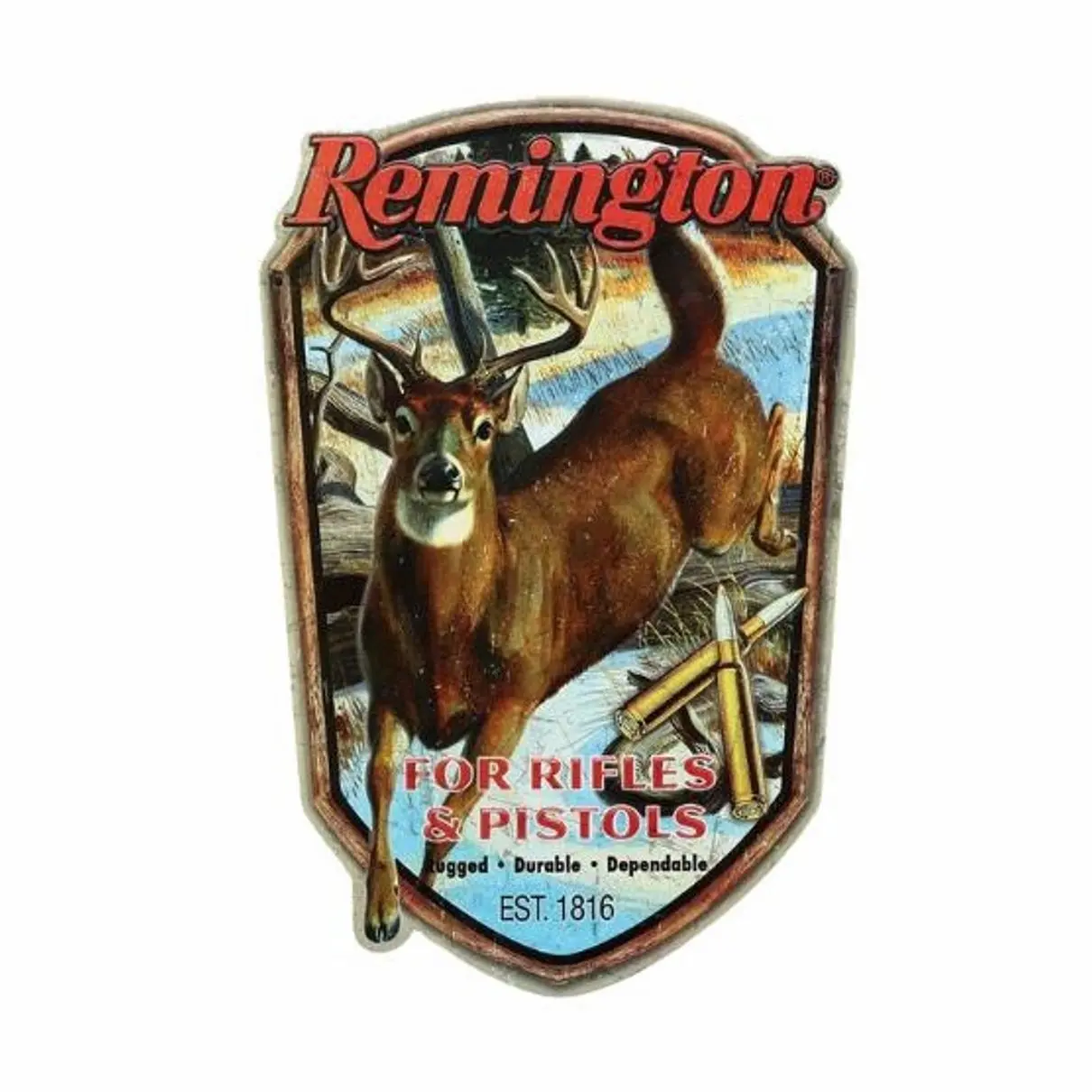 Vintage Hunting Sticker, Rifle And Pistol Embossed Vinyl Decal, Durable Waterproof Sticker For Gun Safes, Garages, Manholes, Tool Boxes, Car Bumpers, Hunting Wall Art Sticker, Laptop Water Bottle Decal