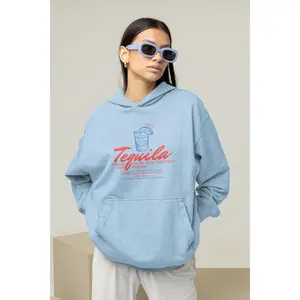 Tequila Hoodie in Cool Blue – Fun & Bold by Chronically Creative & Co.