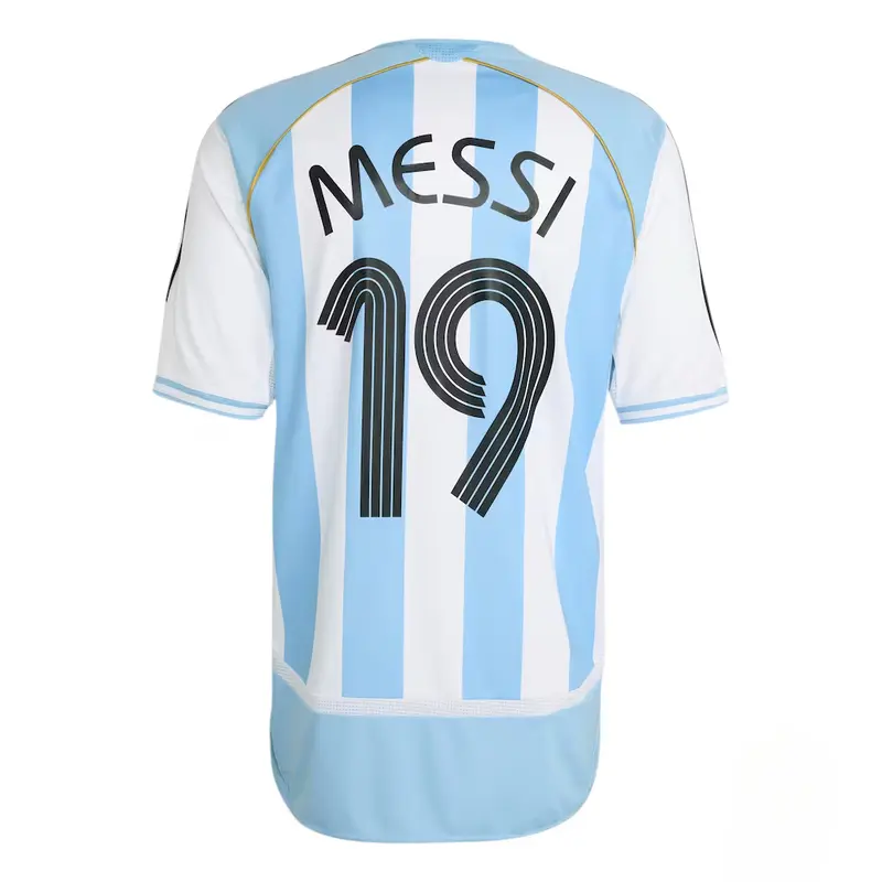 Unisex Football Messi Argentina National Team 2006 Bringback Home Jersey - White