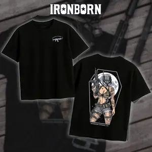 IRONBORN Iron Sentinels T-Shirt/Hoodie , Casual 100% Cotton Shirt, Army Military Menswear, Gun Shirt, Tactical Gear, Graphic Shirt, veteran shirt, Military shirt, Made In USA.