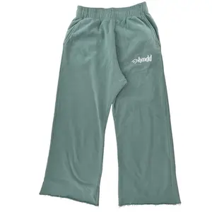HMDD Teal Logo Wide Leg Sweatpants