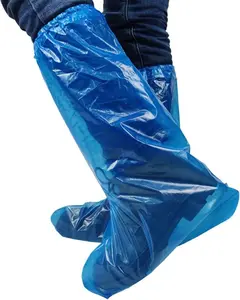 Disposable Shoe Covers Waterproof and Non slip Available in transparent and blue colors made from polyethylene material Unisex design suitable for both indoor and outdoor use