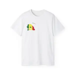Senegal Pride Graphic Tee | Unisex Cotton Shirt, Travel Souvenir, Festival Apparel, Gift for Global Citizens, Summer Wardrobe