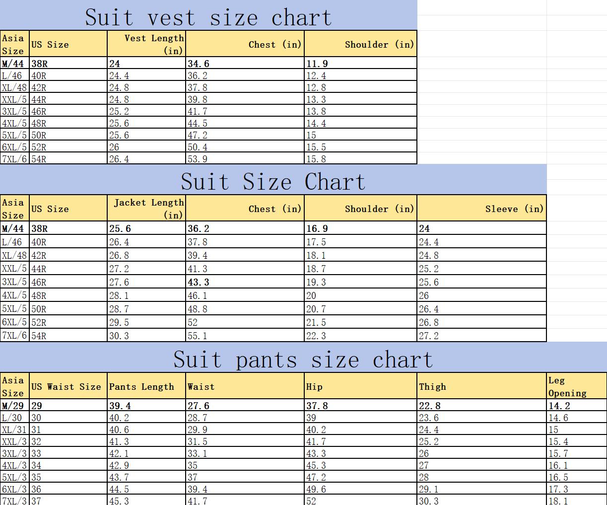 Men's Korean Style Slim Fit 3-Piece Suit, Formal Business & Wedding Groom Attire