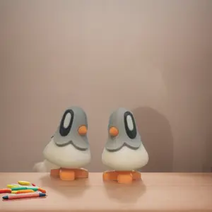 Set of 2 Mini Secret Note Carrier Pigeons ,Handcrafted Cute Decor Ornaments for SendingSecret Messages,Unigue Gift forWriters and Lovers