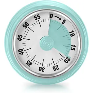 Visual Timer, Teeloray 60-Min Countdown Timer – Kitchen Timer with Magnetic Base, Mechanical Ringer Alert, Time Management Tool for Children, Adults, Study, Work & Cooking Utensils Black