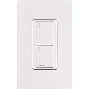 Lutron Caseta 5 amps Single Pole Wireless Smart-Enabled Rocker Switch White 1 pk