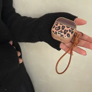 Protective Case Compatible AirPods Series, Leopard Print Design, Fits AirPods 1-4 & Pro Models, Durable Accessory
