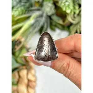 Flashy Iolite with Sunstone Ring - #1