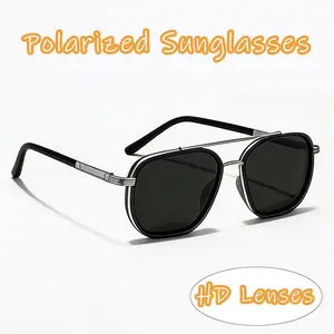 Dual-Tube Women's Stylish Geometric Polarized Sunglasses, Premium Double-Beam Design, Sturdy Lightweight Frame, UV400 Lens Eyewear for Outdoor & Daily Use, Ideal for Gifting, Dual-Tube Women's Sunglasses