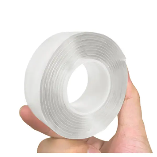 Clear Acrylic Nano Double-Sided Tape 118.11 inches Removable Clear Mounting Tape Strong Two Sided Adhesive Tape No Residue for Walls Carpet Rug High Viscosity Waterproof