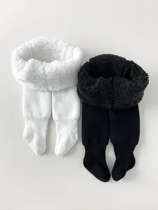 Women's Winter Warm Fleece Lined Leggings, Comfortable Thick Pantsuit for Outdoor Wear, Fashion Tight Fit for Young Women, Casual Leggings