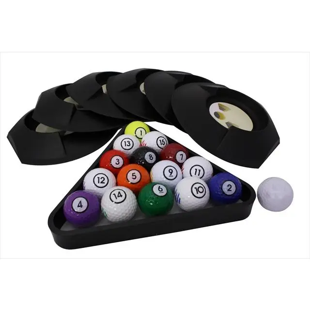 212 MAIN Club Champ 9531 Mini Portable Compact Indoor/Outdoor Golf Putting Game Full Rack Kit - Quick Setup, Billiard Balls Included, Putter Game for Golfers, 1-4 Players, Combines Golf & Pool Play, Adults