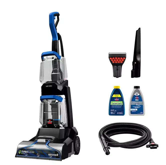 BISSELL TurboClean Pet XL Carpet Cleaner 3738, Upright Deep Cleaner with 4-Row PowerBrush, Powerful Suction & Large 1-Gallon Clean Water Tank, Carpet & Rug Washer for Pet Messes, Upholstery, Stairs, Furniture & High-Traffic Areas