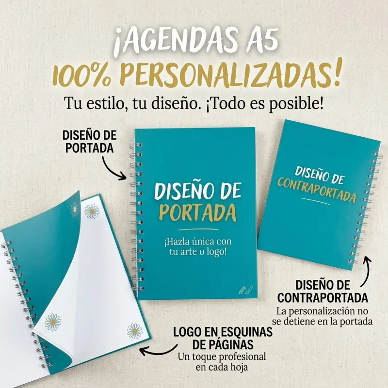 Agendas Temáticas y Personalizadas, Custom Themed Notebooks, Office Stationery for Computers & Office Equipment Use