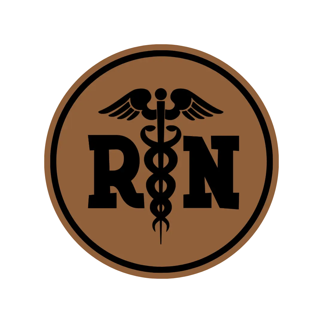Medical Symbol | Caduceus | RN for Registered Nurse Patch