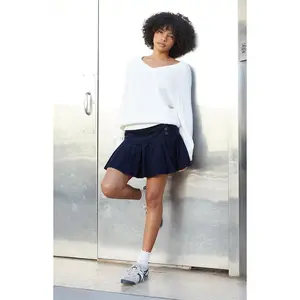 John Galt Women's White Ida Cable Knit Sweater