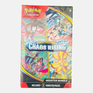 Pokémon mega evolution chaos rising, booster bundle (6 booster packs per box)