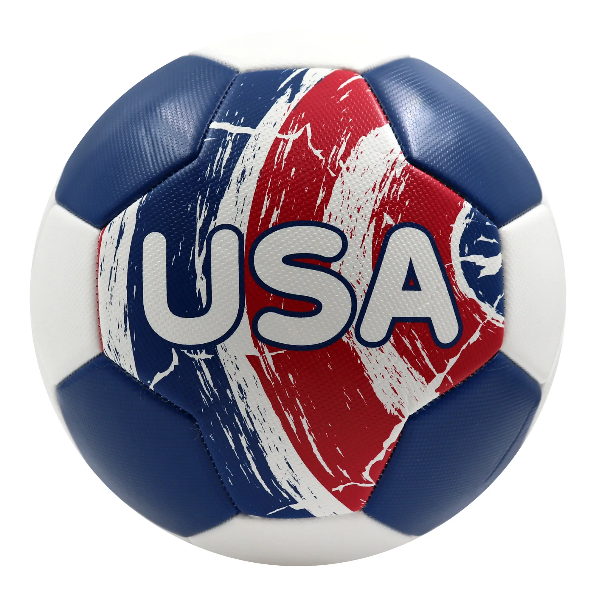 Voit FC Teams USA Series Patriotic Official Size 5 Soccer Ball for Recreational Play and Practice