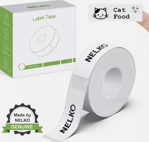 P21 Label Maker Tape, 14x40mm (0.55"x1.57") Self-Adhesive Label Compatible with P21 Label Maker for Home/Office/School, 180 Labels/Roll, White