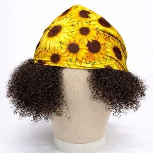 Les aiguilles de Mitchel Sunflower 2-Style Headband Handmade Elastic Back for Stylish Hair Accessory