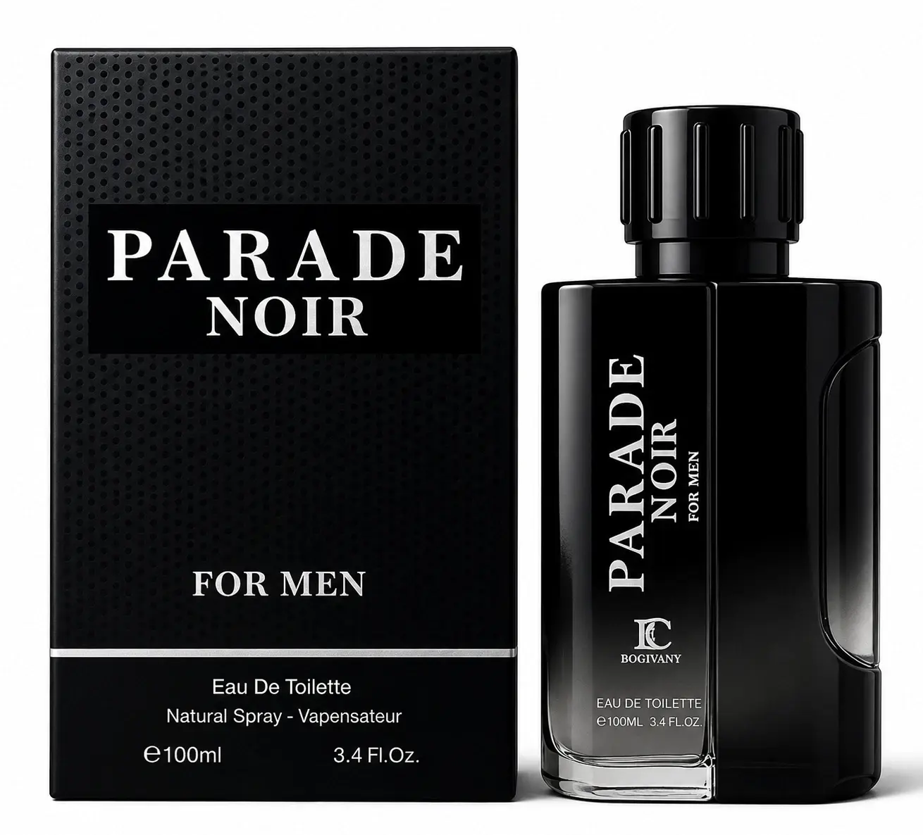Parade Noir for Men Eau de Toilette – 3.4 fl oz (100ml) – Long-Lasting Men's Fragrance