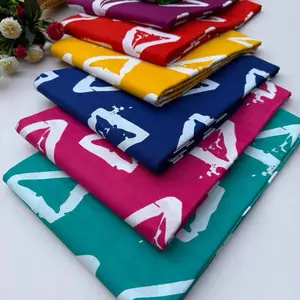 Vibrant Ankara Fabric, 100% Cotton African Print, Sold by the Yard, Adire Ankara