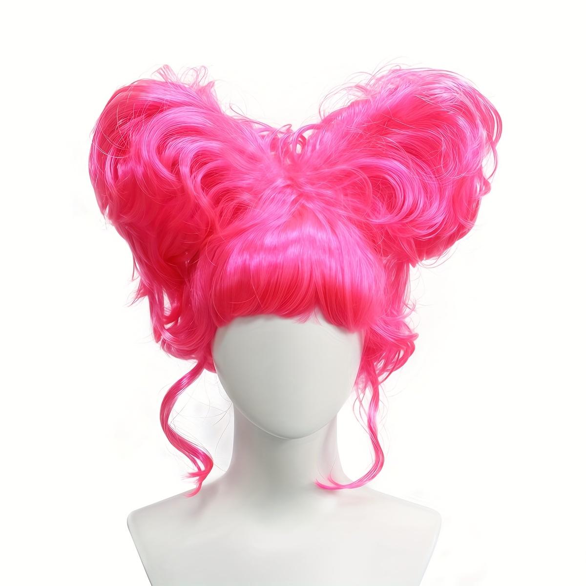 A Heart-Shaped Cosplay Wig with Uniquely Styled Short Curly Hair, Perfect for Halloween, Christmas, And Party Performances