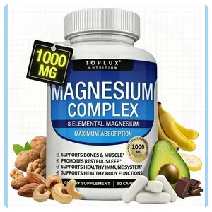 Toplux Nutrition Magnesium Complex 1000mg,l Magnesium Multielemental Supplement Fitness Edible | Magnesium Glycinate Complex Supplement | Elemental Source -  an essential supplement