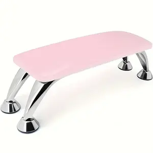 Pink nail art armrest, nail arm support, foldable PU leather nail art armrest/nail art pillow for nail salons, nail art pillow for use in salon homes, DIY pedicures and nail art, Nail Art Tools